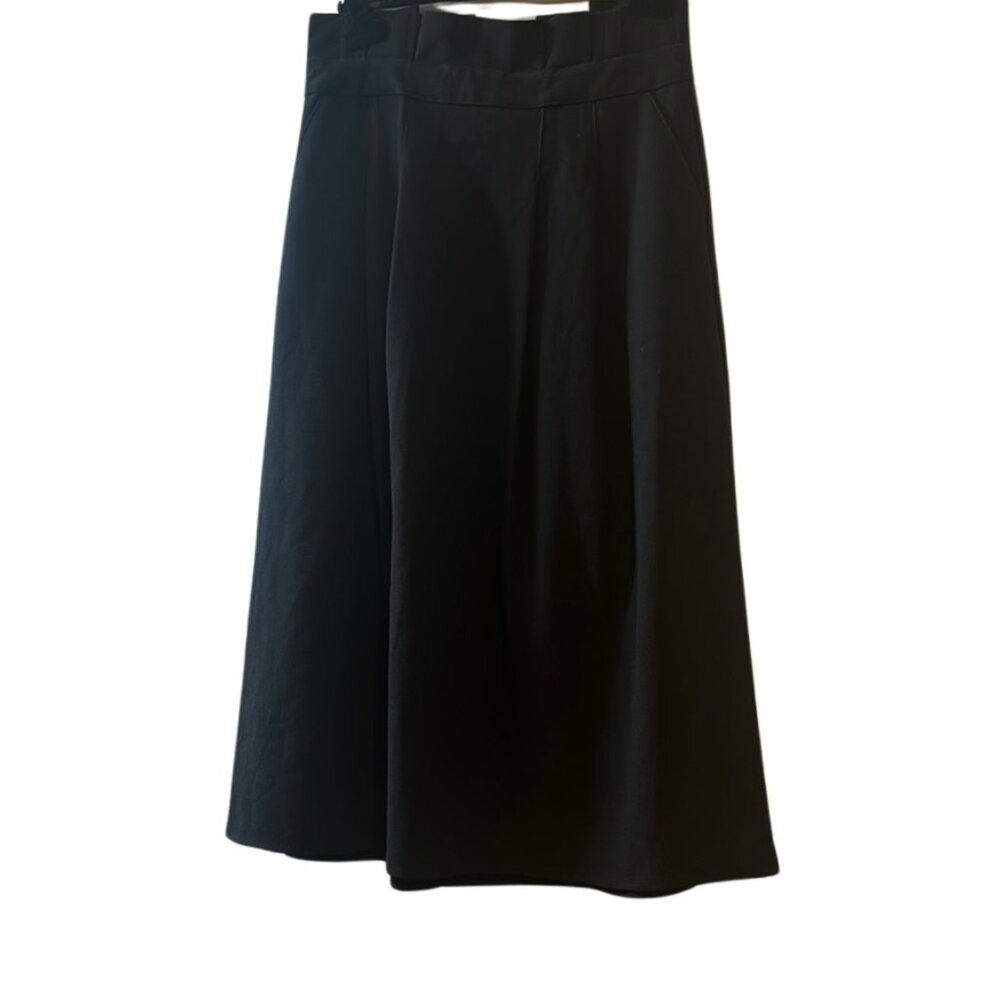 Nordstrom Black Pleated Midi Skirt- Size M